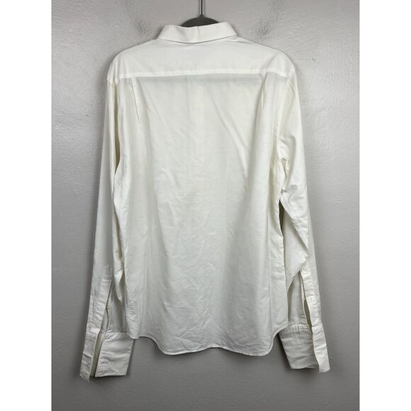 J. LINDEBERG White French Cuff 100% Cotton Button Up Shirt Top  Mens Size Large - Picture 7 of 12
